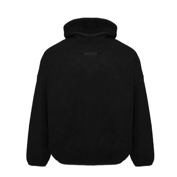 (M) NWT Fear of God Essentials Hoodie 'Jet Black' - Picture 1 of 5